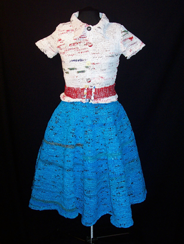 50's plastic bag dress